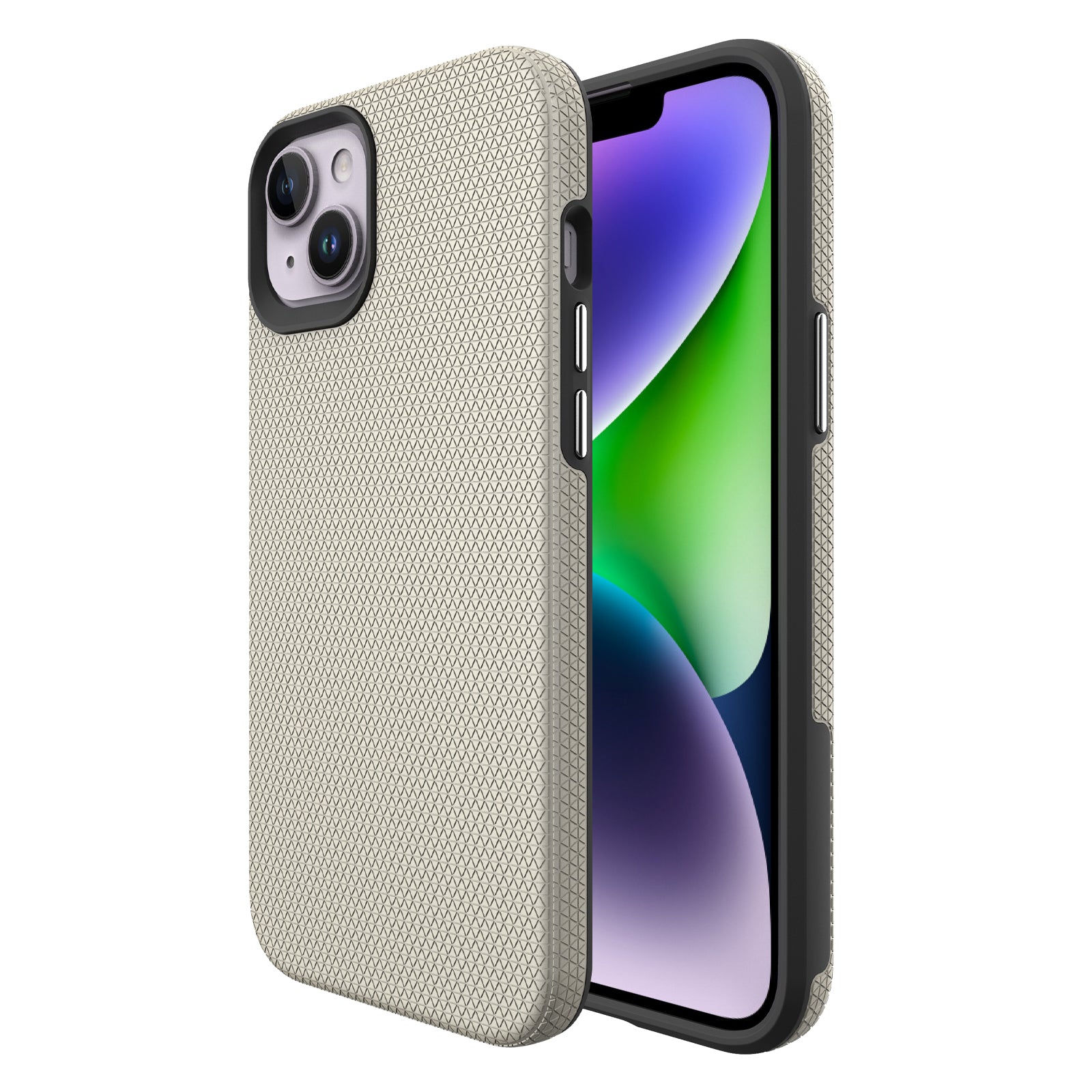 For iPhone 14 Plus Protective Phone Back Cover Triangle Heat Dissipation TPU PC Anti-scratch Phone Case For iPhone 14 Plus Protective Phone Back Cover Triangle Heat Dissipation TPU PC Anti-scratch Phone Case